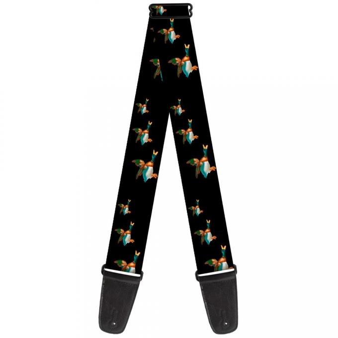 Guitar Strap - Flying Mallards Black