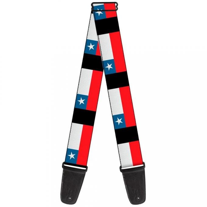 Guitar Strap - Chile Flags