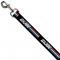 Dog Leash GI JOE Stripe Logo Black/Red/White/Blue