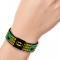 Elastic Bracelet - 1.0" - Batman Face & Logo Sketch/NANANA! Black/Yellow/Aqua