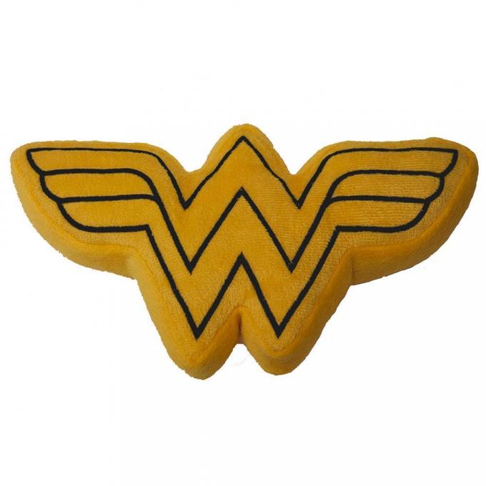 DTPT-WWBS 
Dog Toy Squeaky Plush - Wonder Woman Logo Icon Yellow/Black