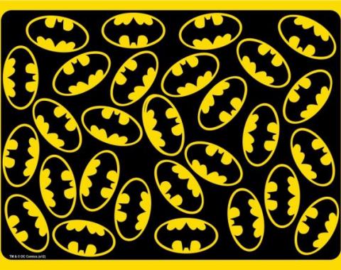 Placemat - Batman Logo Scattered Black/Yellow