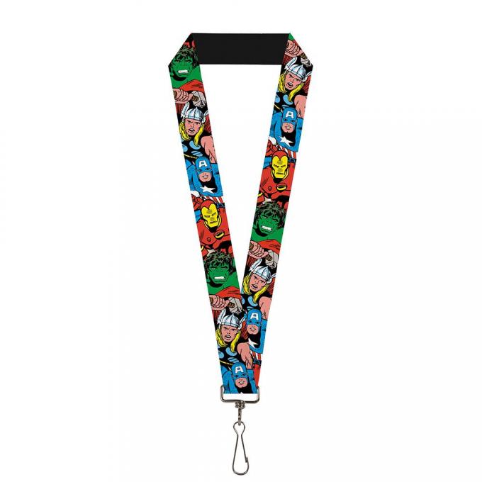 MARVEL AVENGERS 
Lanyard - 1.0" - Avengers Superheroes CLOSE-UP
