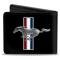 Bi-Fold Wallet - Ford Mustang w/Bars Logo CENTERED