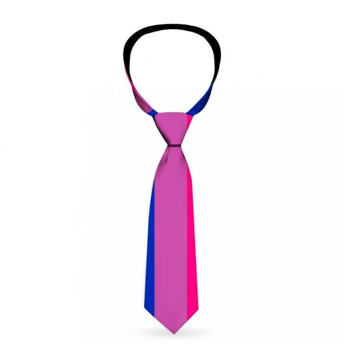 Buckle-Down Necktie - Flag Bisexual Pink/Purple/Blue