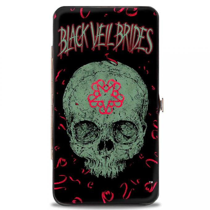 Hinged Wallet - BLACK VEIL BRIDES Skull Black/Red/Gray