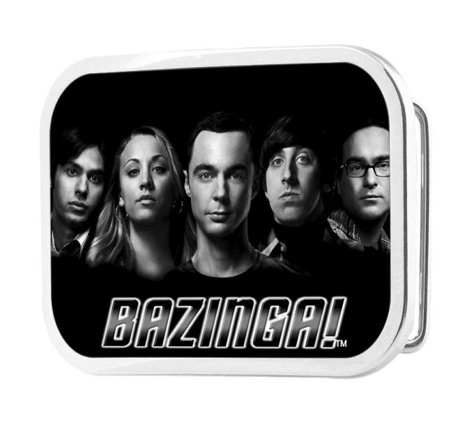 The Big Bang Theory Group/BAZINGA FCG Black/White - Black Rock Star Buckle
