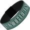 Elastic Bracelet - 1.0" - SLYTHERIN Crest/Stripe3 Green/Gray