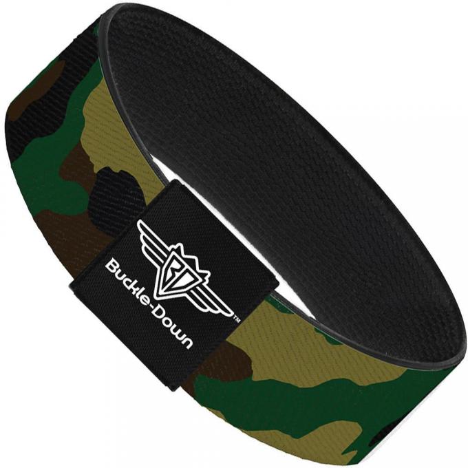 Buckle-Down Elastic Bracelet - Camo Olive