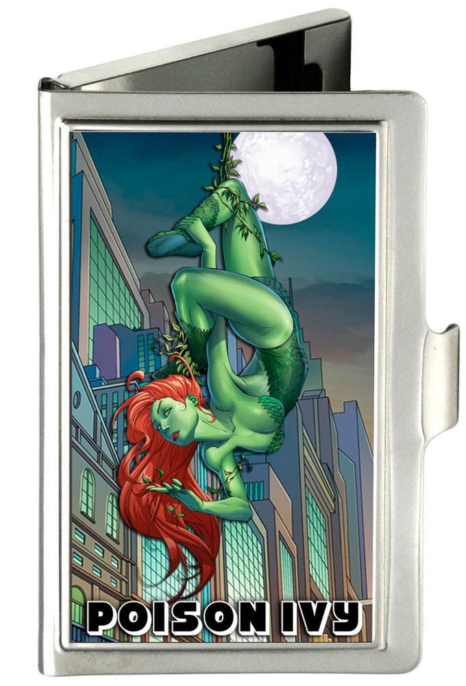 Business Card Holder - SMALL - POISON IVY Hanging Upside Down/Cityscape FCG
