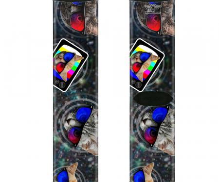 Sock Pair - Polyester - 3-D TV Cats in Space - CREW