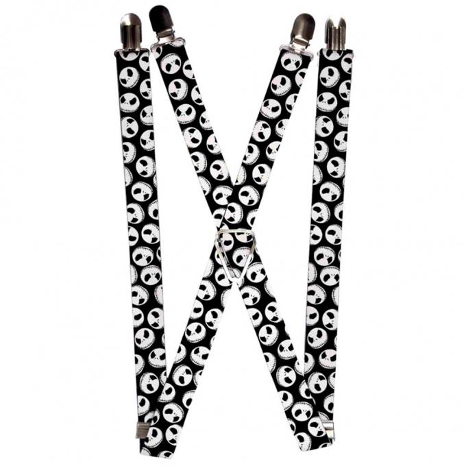 Suspenders - 1.0" - NBC Jack Expressions Scattered Black/White