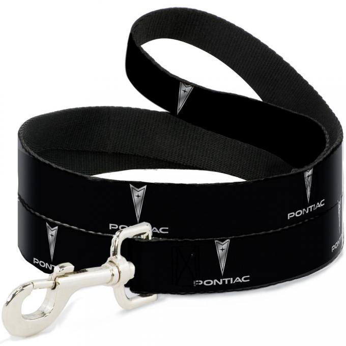 Dog Leash Pontiac Black/Silver Logo REPEAT