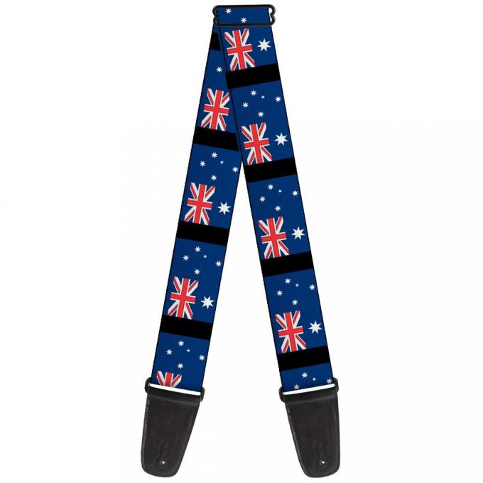 Guitar Strap - Australia Flags