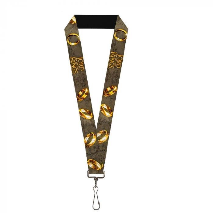 Lanyard - 1.0 - THE LORD OF THE RINGS/One Ring/Middle Earth Map