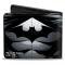 Bi-Fold Wallet - The New 52 Batman Chest Logo Grays/Black