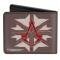 Bi-Fold Wallet - Assassin's Creed Syndicate Shatter Icon Grays/Burgundy