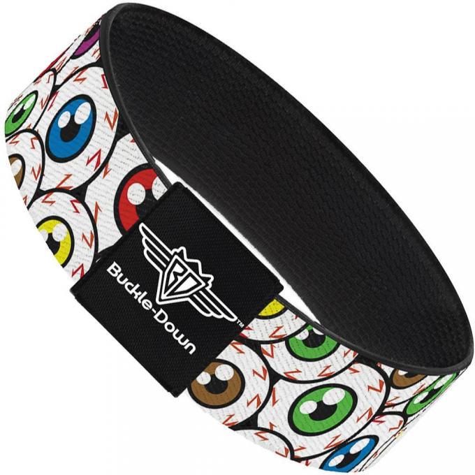 Buckle-Down Elastic Bracelet - Eyeballs Stacked