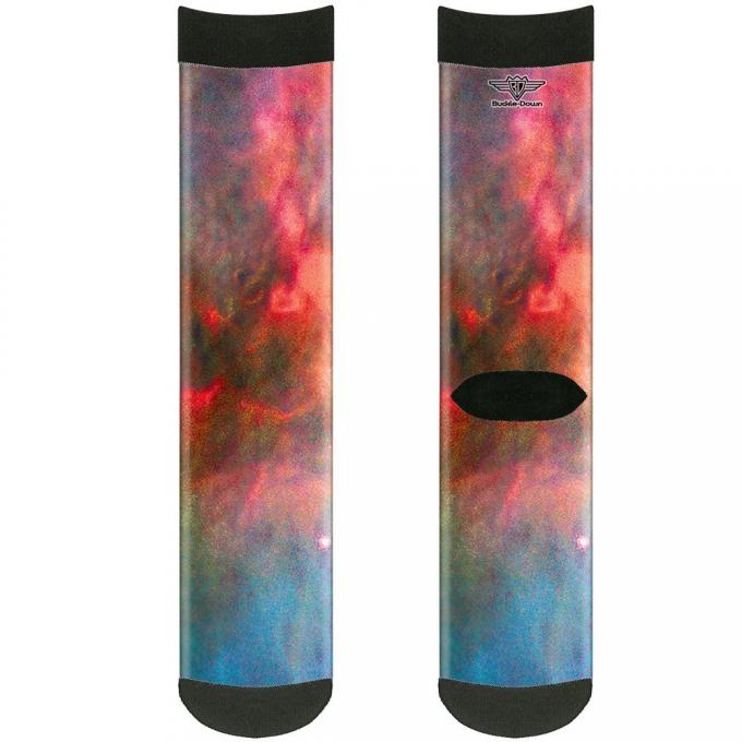 Sock Pair - Polyester - Supernova Space Collage - CREW