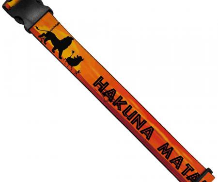 Luggage Strap - Lion King HAKUNA MATATA Sunset Oranges/Black