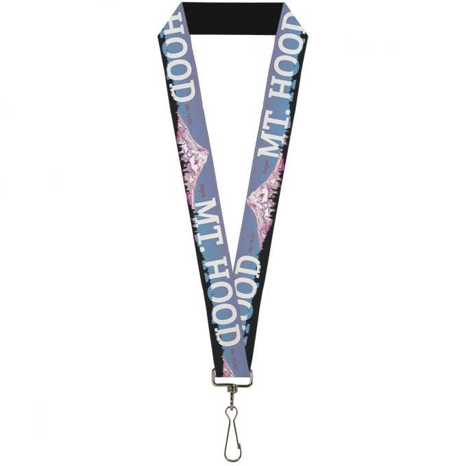 Buckle-Down Lanyard - Orgeon MT. HOOD Scenery Blues/Purples/Black/White