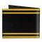 Canvas Bi-Fold Wallet - SUPER BEE Logo/Stripes Black/Yellow