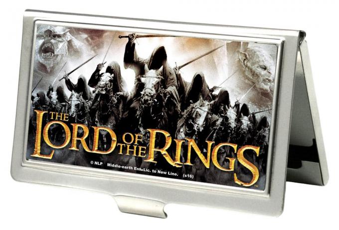 Business Card Holder - SMALL - THE LORD OF THE RINGS 9-Ringwraiths Attack/Orcs FCG