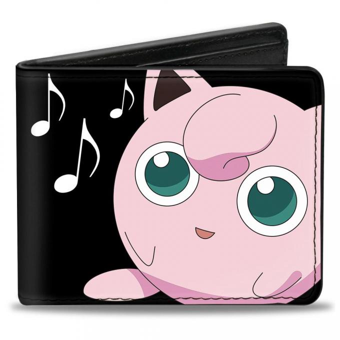 Bi-Fold Wallet - Jigglypuff/Music Notes + POKEMON Black/White
