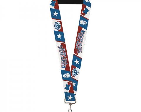 Lanyard - 1.0" - STONE COLD STEVE AUSTIN Icon Blocks Red/White/Blues