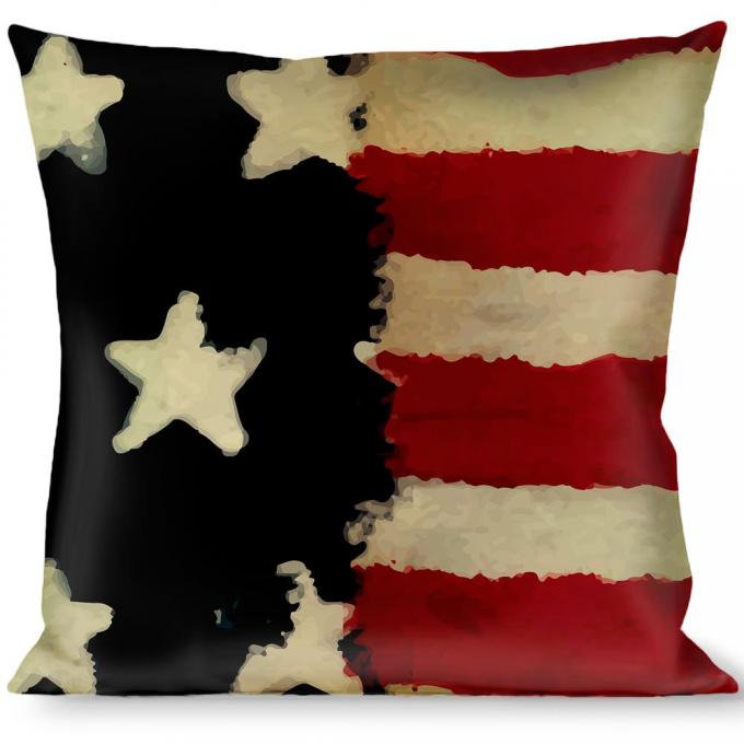 Buckle-Down Throw Pillow - Stars & Stripes Painting