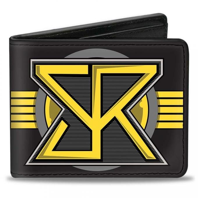 Bi-Fold Wallet - Seth Rollins SR Icon + Text Browns/Yellow/Gray/Black