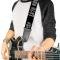 Guitar Strap - LETS DUB TO F**K STEP Black/White