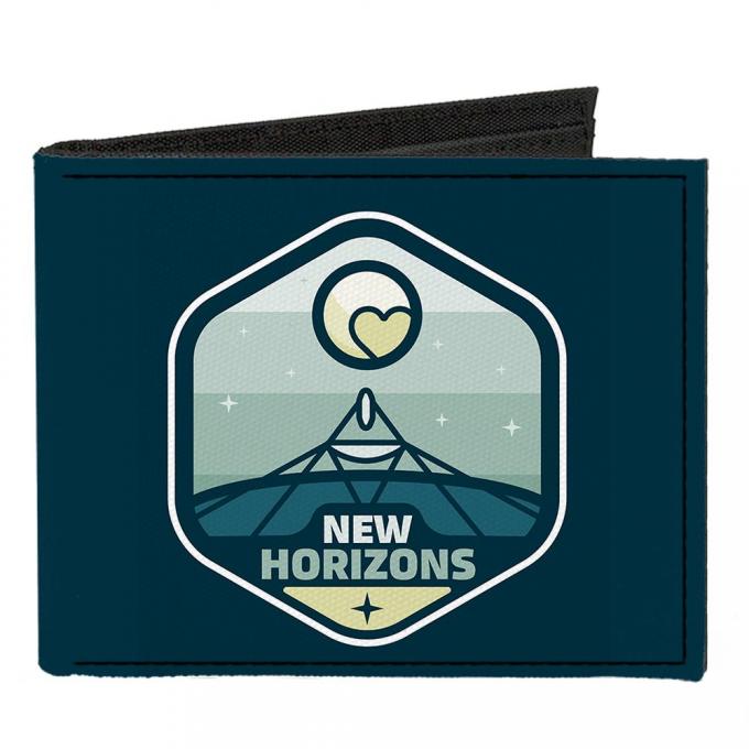 Canvas Bi-Fold Wallet - NEW HORIZONS Pluto Blues/White