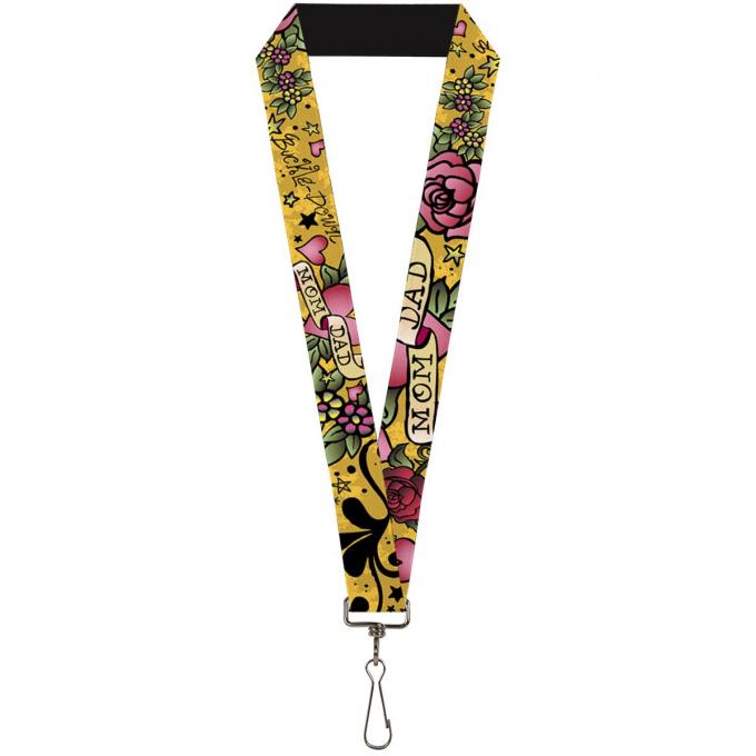 Buckle-Down Lanyard - Mom & Dad Yellow