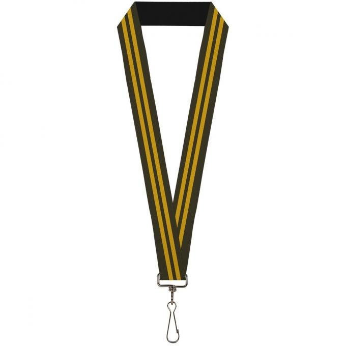 Buckle-Down Lanyard - Stripe Black/Gold