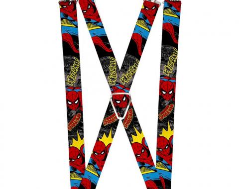 MARVEL COMICS
Suspenders - 1.0" - Spider-Man in Action w/AMAZING SPIDER-MAN