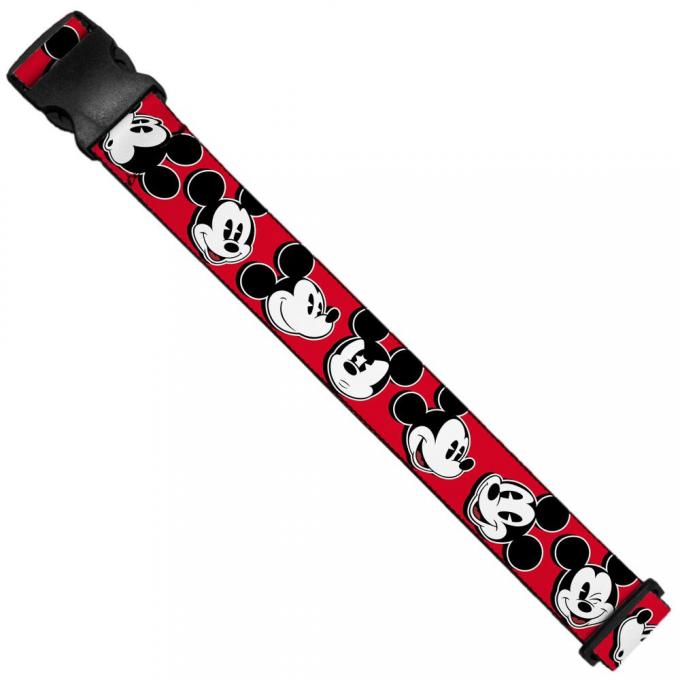 Luggage Strap - Mickey Mouse Expressions Red/Black/White