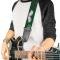 Guitar Strap - Mustaches Green/Sketch