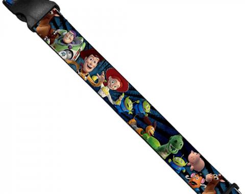 Luggage Strap - Toy Story Characters Running Denim Rays