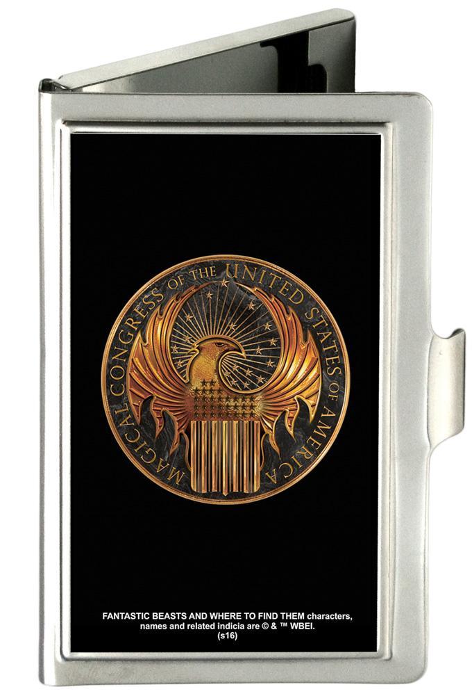 Business Card Holder - SMALL - MACUSA Seal FCG Black/Golds