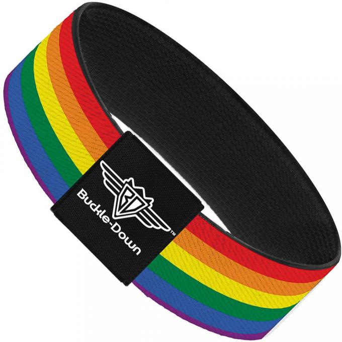 Buckle-Down Elastic Bracelet - Flag Pride Rainbow