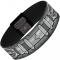 Elastic Bracelet - 1.0" - Batman Utility Belt Grays