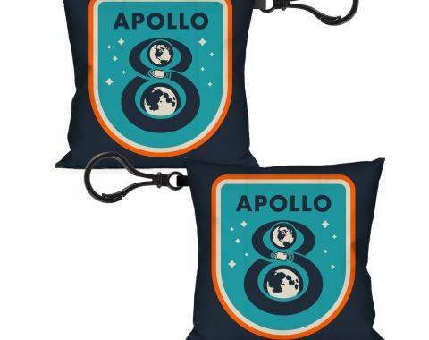 Pillow Keychain - APOLLO 8 Orbit Blues/Orange/White