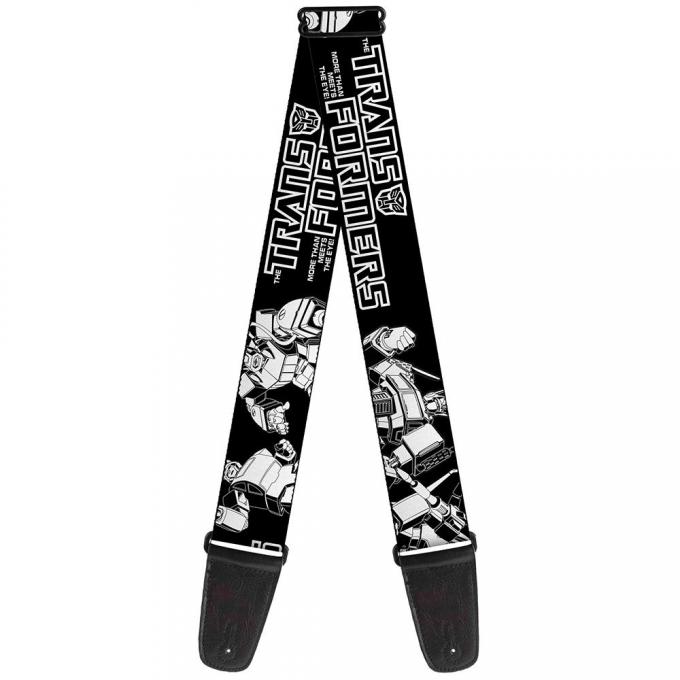 Guitar Strap - TRANSFORMERS 7-Transformers Battle Poses Black/White