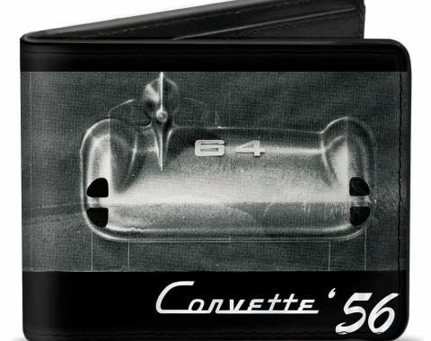 Bi-Fold Wallet - CORVETTE '56 SS Bumper + Grill Black/Grays/White