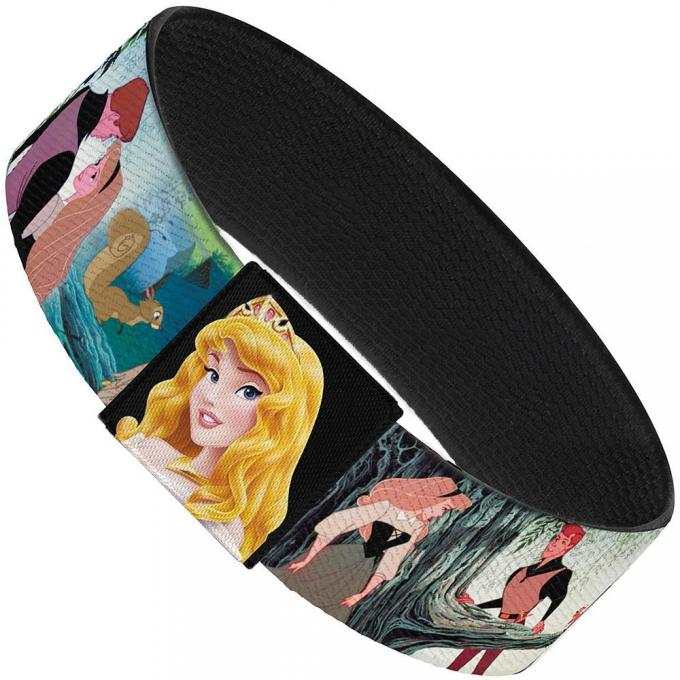 Elastic Bracelet - 1.0" - Sleeping Beauty Woods Scenes