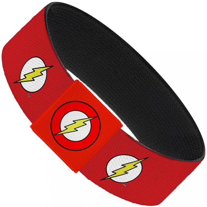 Elastic Bracelet - 1.0" - Flash Logo Red/White/Yellow