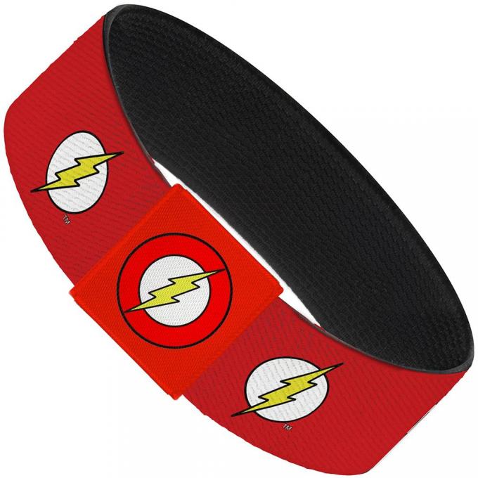 Elastic Bracelet - 1.0" - Flash Logo Red/White/Yellow
