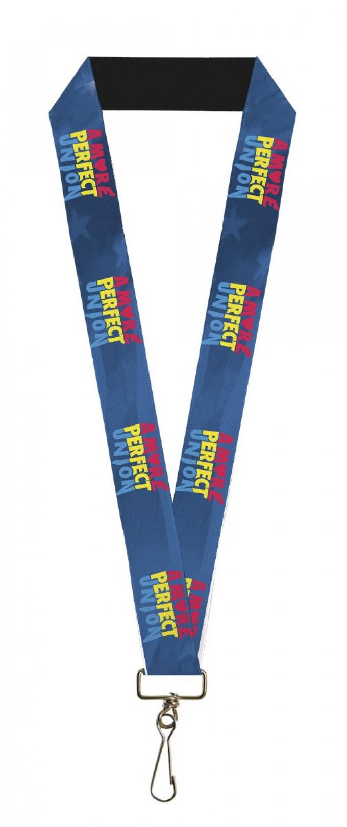 Lanyard - 1.0" - A MORE PERFECT UNION/US FLAG Blues/Red/Yellow/Blue