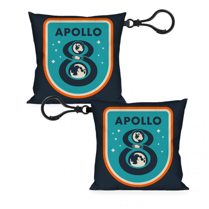 Pillow Keychain - APOLLO 8 Orbit Blues/Orange/White